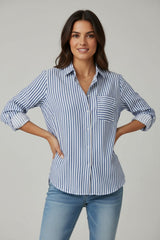 Gestreiftes Button-Down-Hemd
