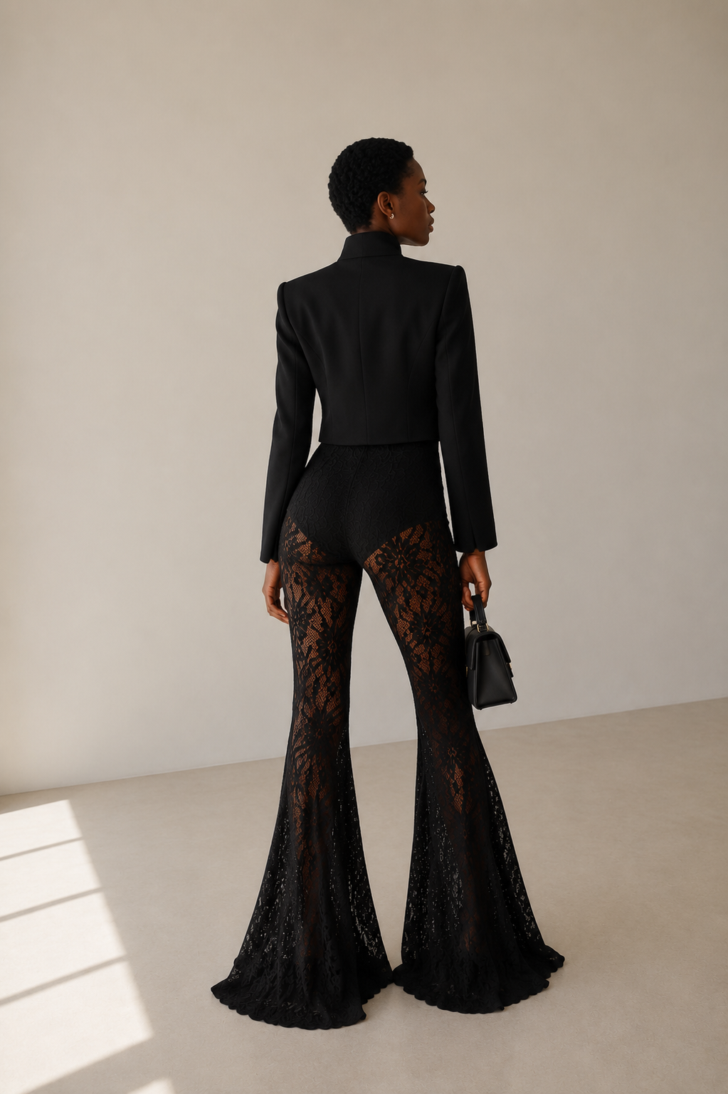 EVELYN Lace Flare Pants