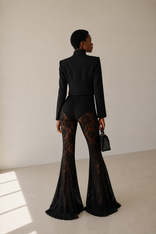 EVELYN Lace Flare Pants