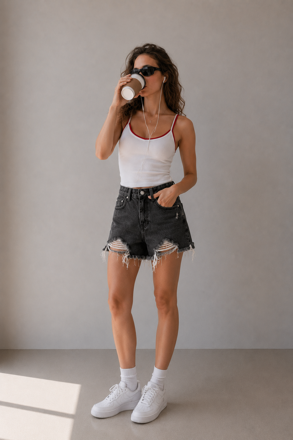 SABINE Denim Shorts