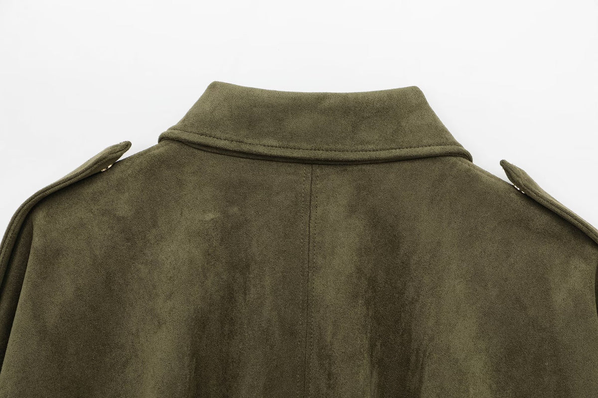 MAËL Suede Bomber