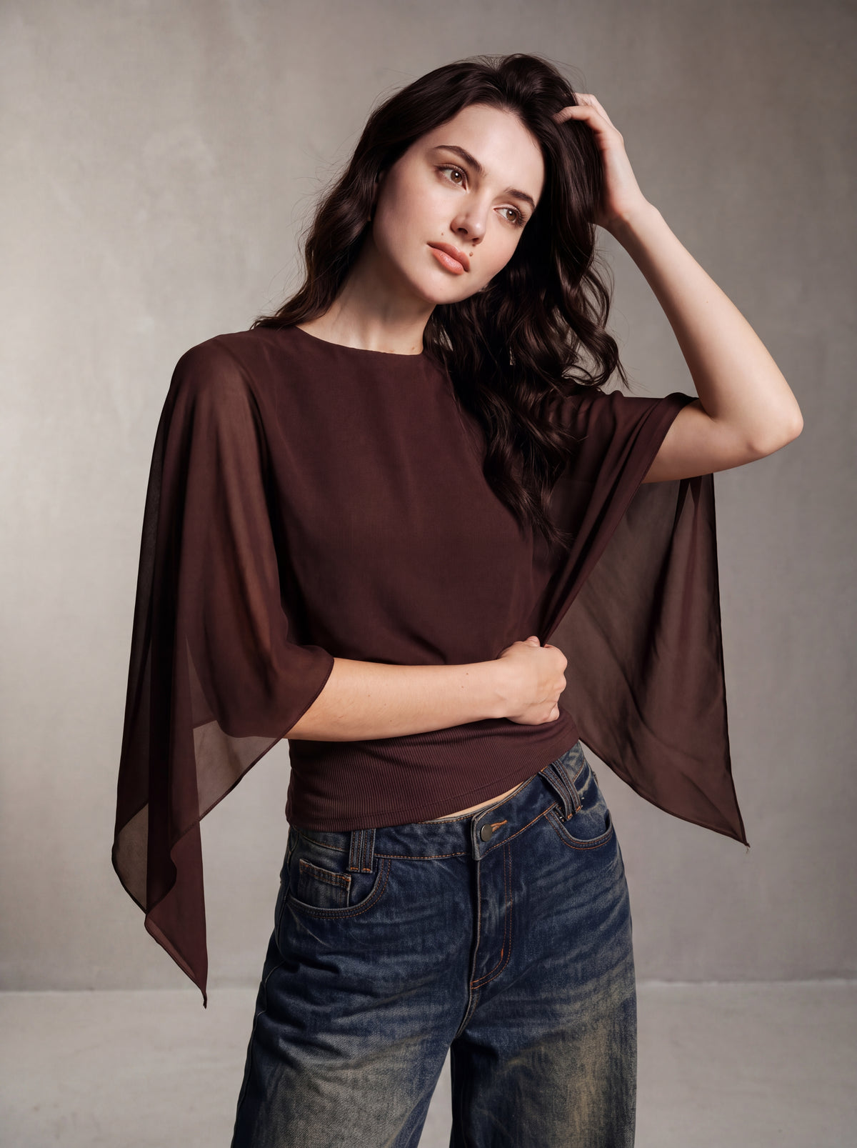 AURÉLIA Drapierte Bluse