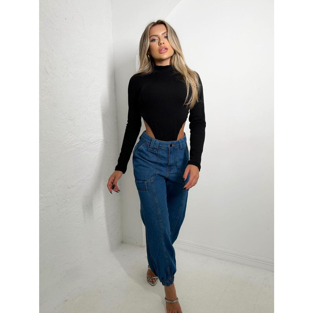 Body Manga Longa Elegance