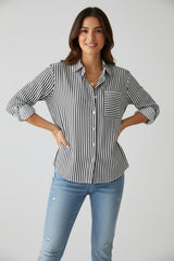 Gestreiftes Button-Down-Hemd